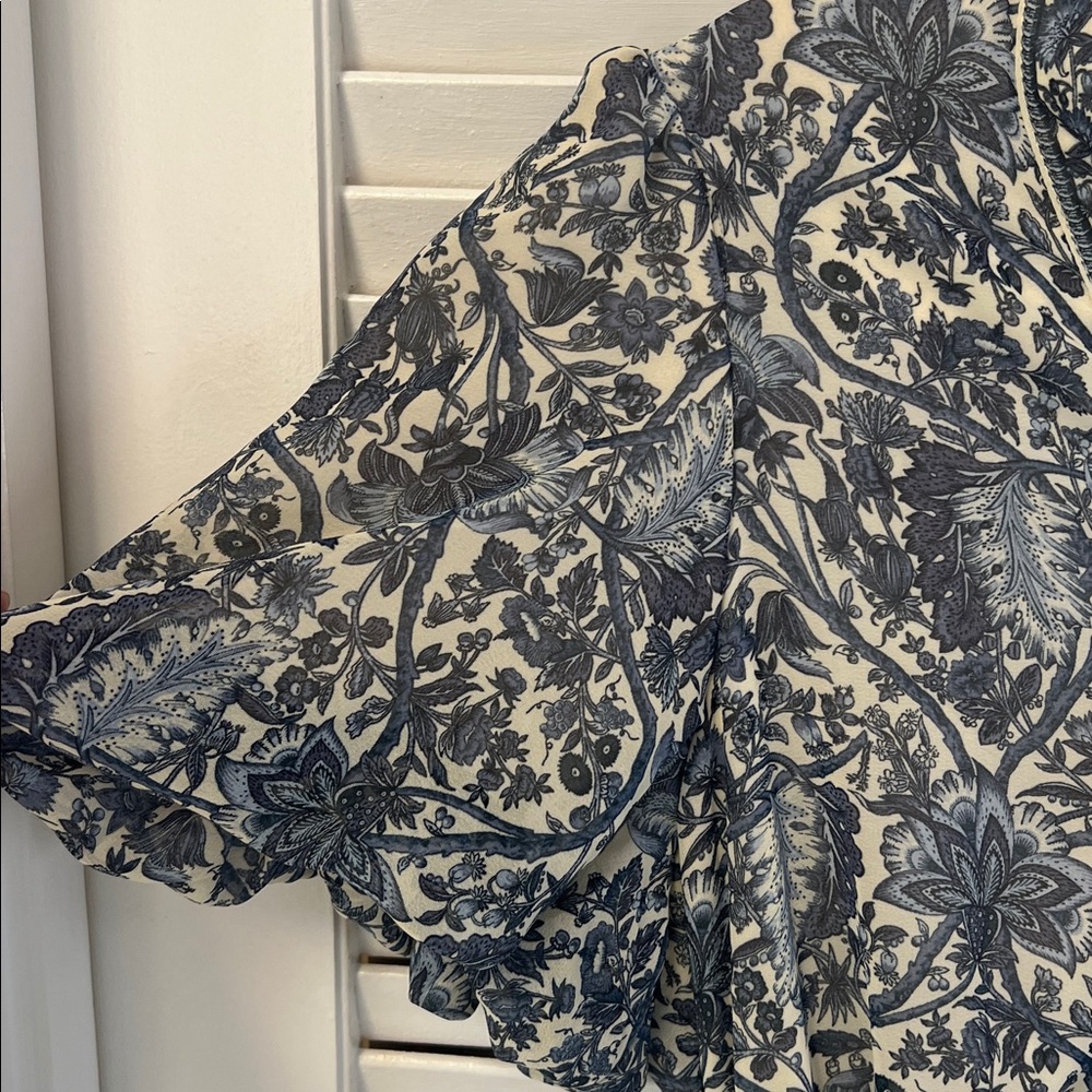 Max Studio Blue Floral Maxi Dress - Picture 3 of 4